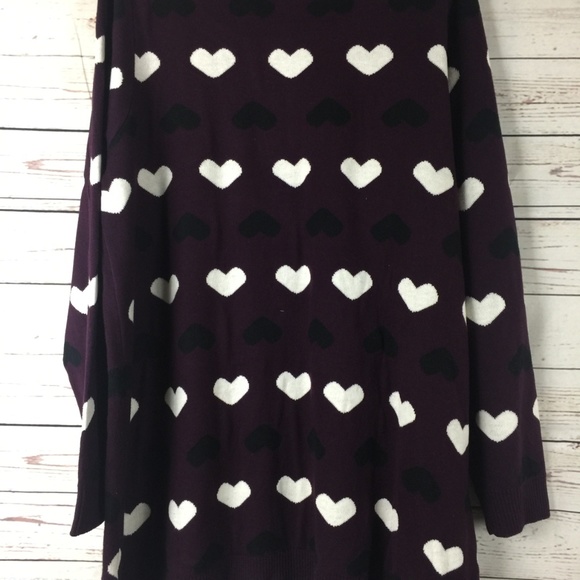 Charter Club Plus Size Heart-Print Sweater - Picture 3 of 5